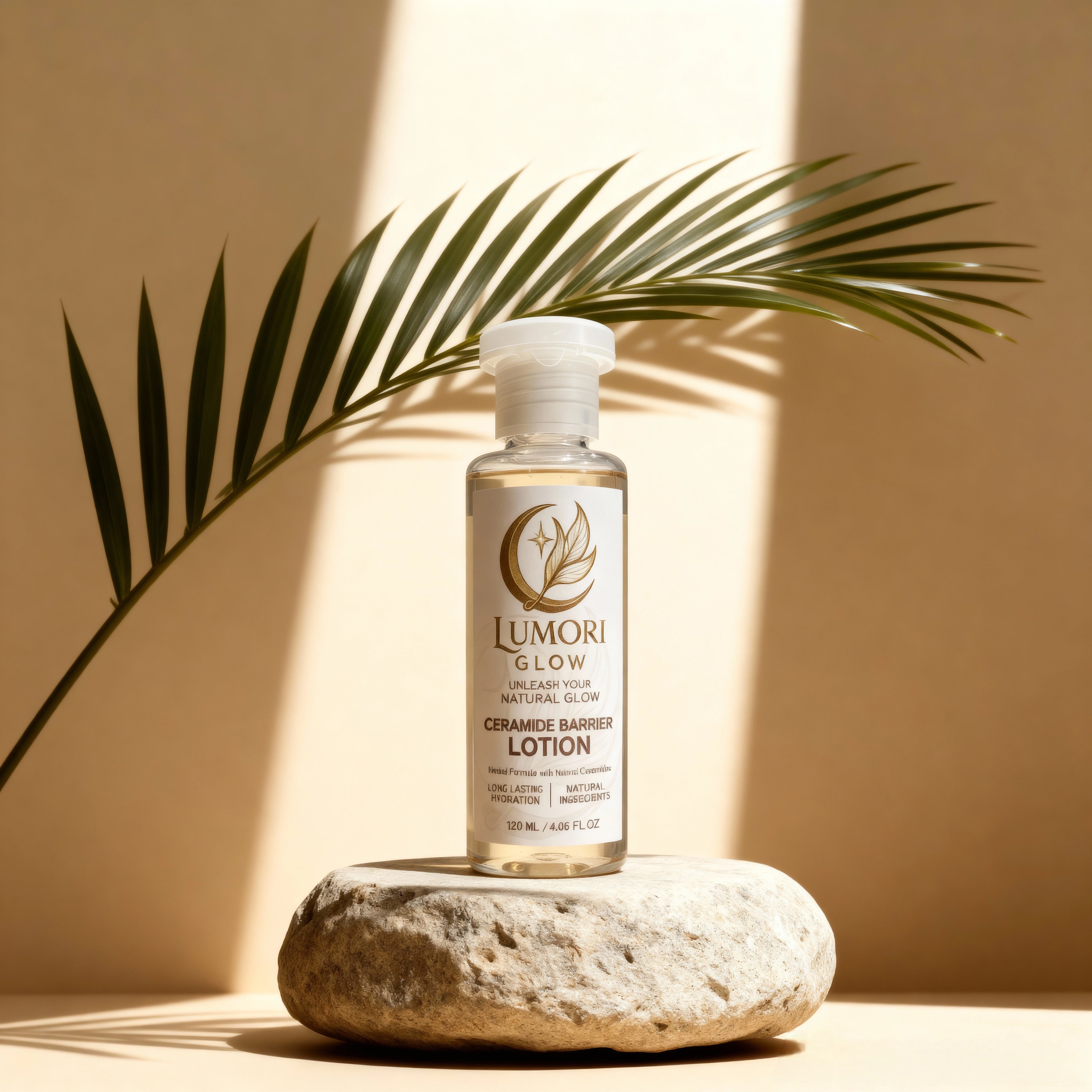 Lumori Glow Ceramide Barrier Lotion - Natural Hydrating Body Lotion for Face, Hands & Feet | 120ml