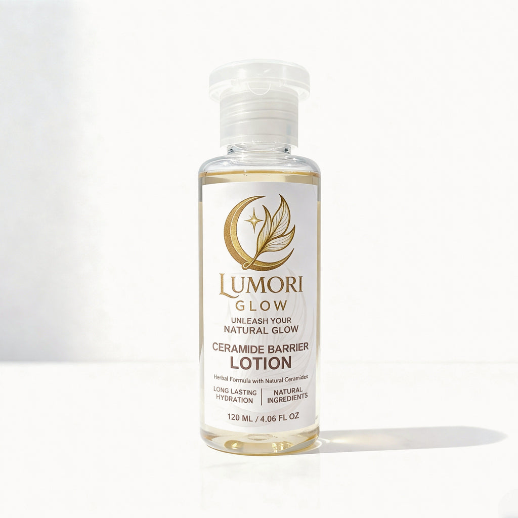 Lumori Glow Ceramide Barrier Lotion - Natural Hydrating Body Lotion for Face, Hands & Feet | 120ml